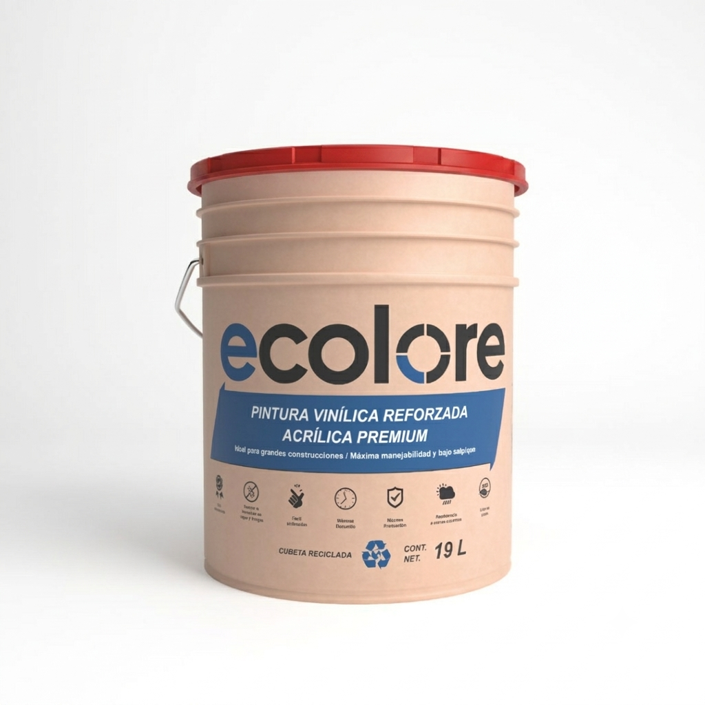 Cubeta Pintura Vinil-Acrílica Ultra-Plus ECOLORE
